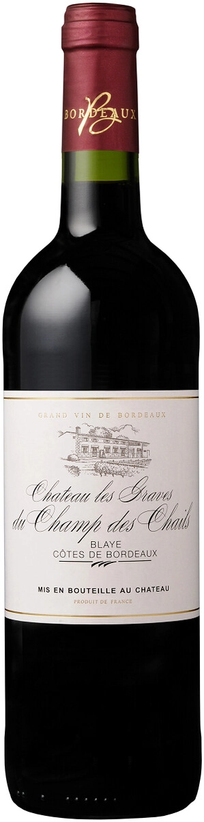 Вино Chateau les Graves du Champ des Chails, Blaye Cotes de Bordeaux AOC