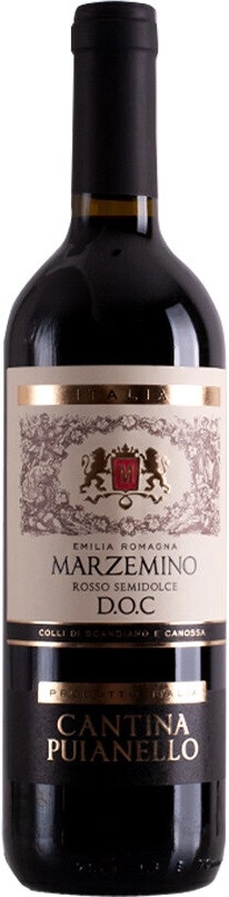 Вино Puianello, Marzemino Rosso Semidolce, Emilia-Romagna DOC
