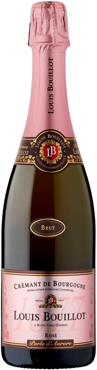 Игристое вино Louis Bouillot, "Perle d'Aurore" Brut Rose, Cremant de Bourgogne AOC