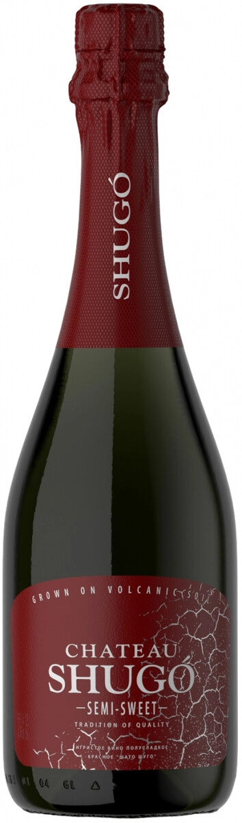 Игристое вино "Chateau Shugo" Red Semi-Sweet