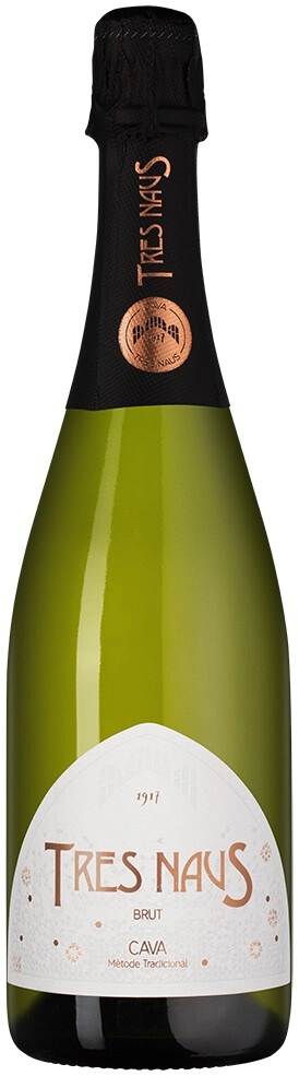 Игристое вино Domenio Wines, "Tres Naus" Brut, Cava DO