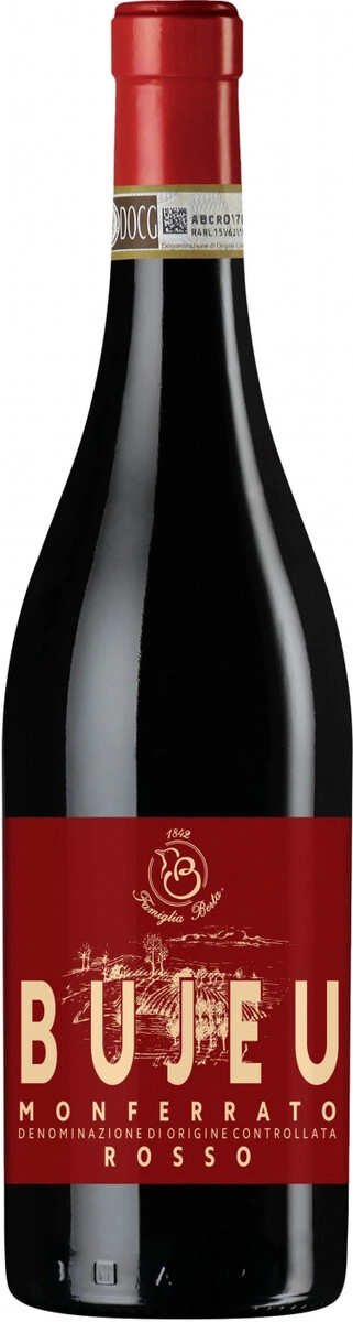 Вино Famiglia Berta, "Bujeu" Monferrato Rosso DOCG