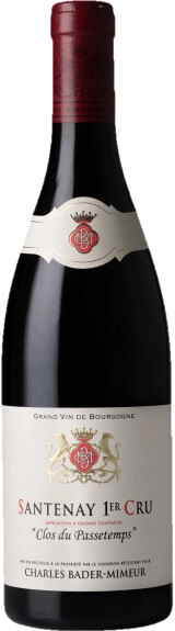 Вино Bader-Mimeur, Santenay 1er Cru "Clos du Passetemps" AOC