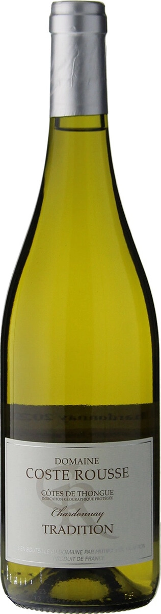 Вино Domaine Coste Rousse, Chardonnay Tradition, Cotes de Thongue IGP