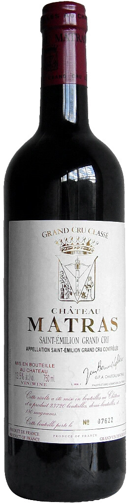 Вино Chateau Matras, Saint-Emilion Crand Cru Classe
