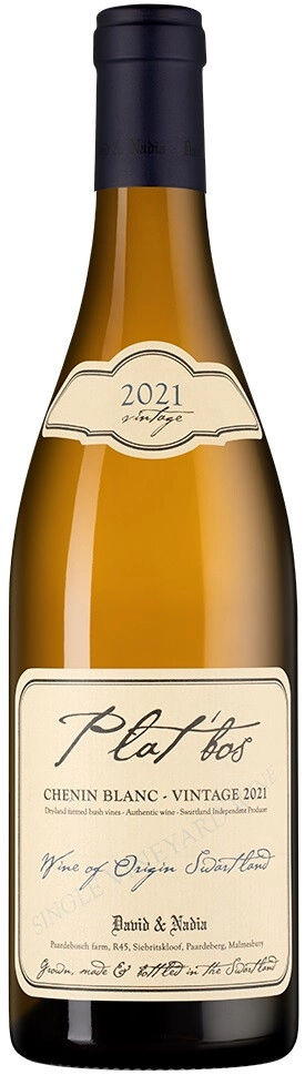 Вино David & Nadia, "Plat'bos" Chenin Blanc, Swartland WO