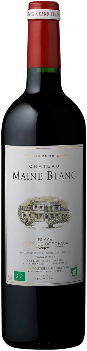 Вино Chateau Maine Blanc Bio Blaye, Сotes de Bordeaux AOС