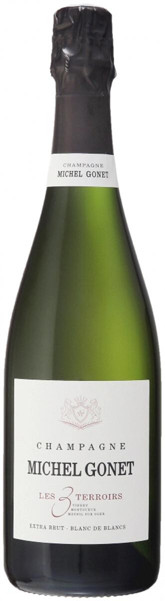 Игристое вино Michel Gonet, "Les 3 Terroirs" Blanc de Blancs Extra Brut AOC