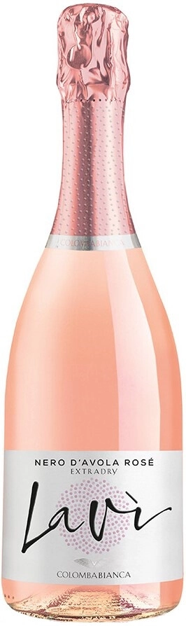 Игристое вино Colomba Bianca, "Lavi" Nero d'Avola Rose Extra Dry, Sicilia DOC
