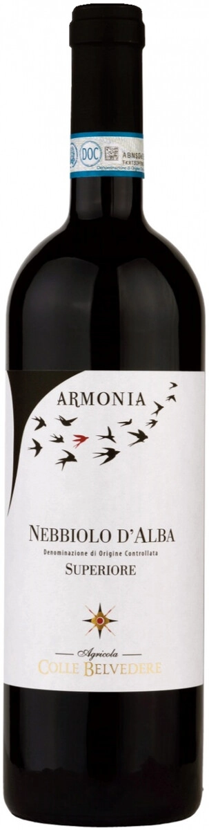 Вино Colle Belvedere, "Armonia" Nebbiolo d'Alba DOC Superiore