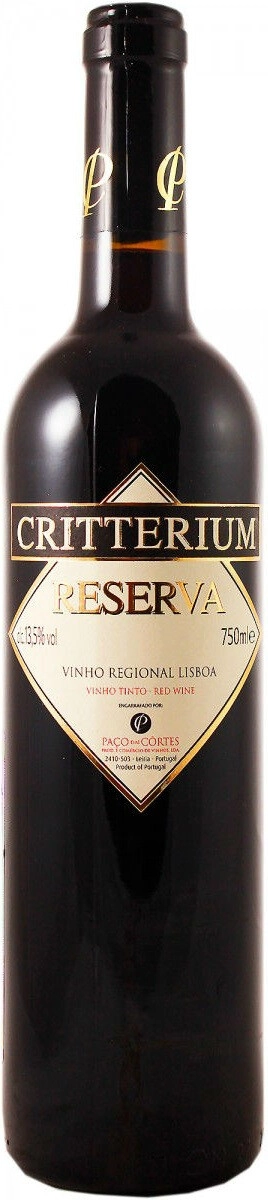 Вино Paco das Cortes, "Critterium" Reserva, Vinho Regional Lisboa IGP