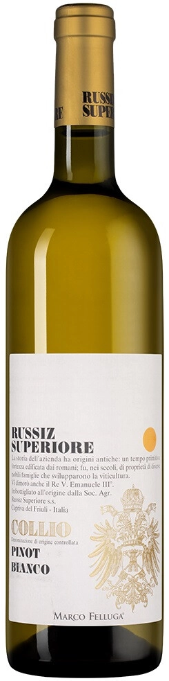 Вино Russiz Superiore, Pinot Bianco, Collio DOC
