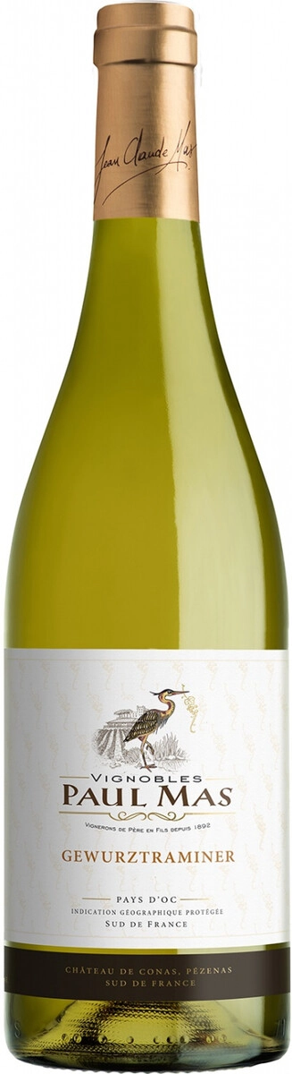 Вино "Paul Mas" Gewurztraminer, Pays d'Oc IGP