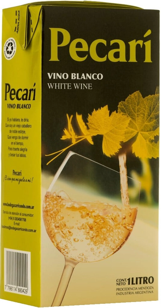 Вино "Pecari" Blanco, Tetra Pak