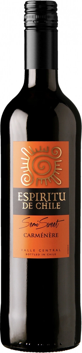 Вино "Espiritu de Chile" Carmenere Semi Sweet, Valle Central DO
