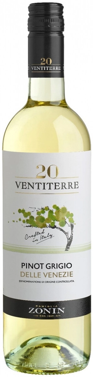 Вино Zonin, "20 Ventiterre" Pinot Grigio delle Venezie IGT