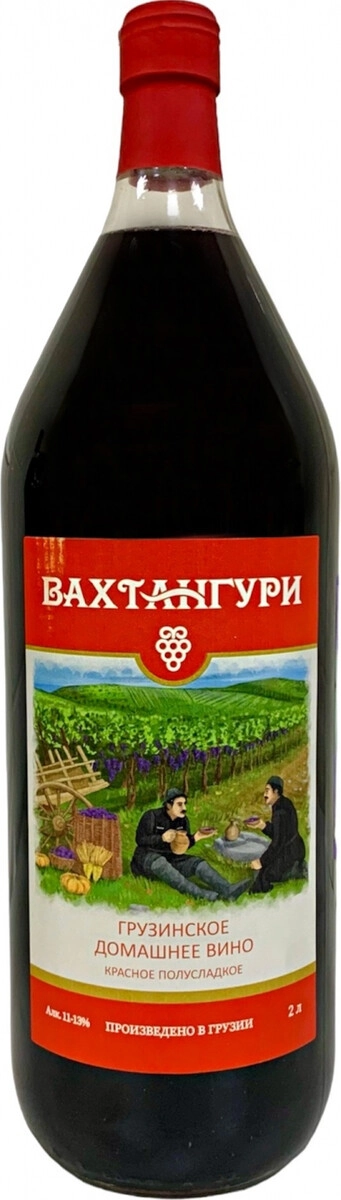 Вино "Вахтангури" Красное Полусладкое