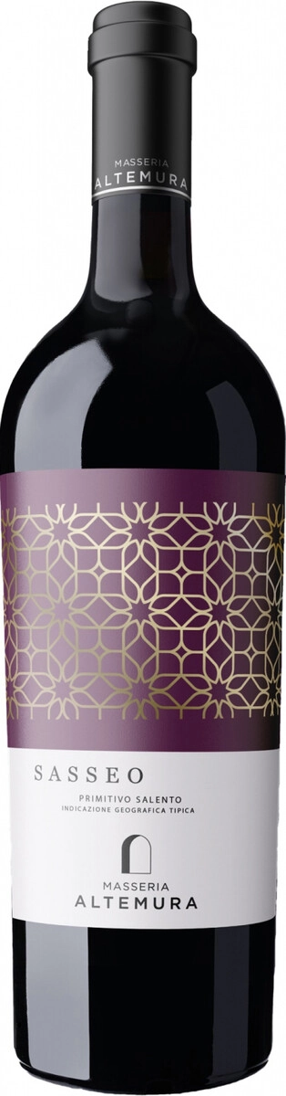 Вино Masseria Altemura, "Sasseo" Primitivo, Salento IGT