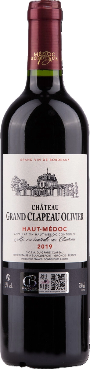 Вино Chateau Grand Clapeau Olivier, Haut-Medoc AOC