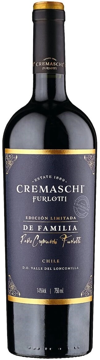 Вино Cremaschi Furlotti, Edicion Limitada de Familia, Valley del Loncomilla DO