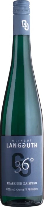 Вино Ulrich Langguth, "36°" Trabener Gaispfad Riesling Kabinett Feinherb