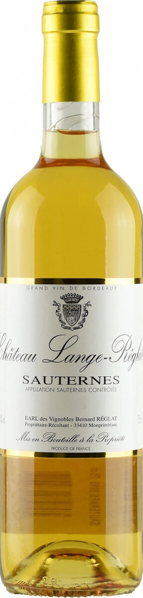 Вино Chateau Lange-Reglat, Sauternes AOC