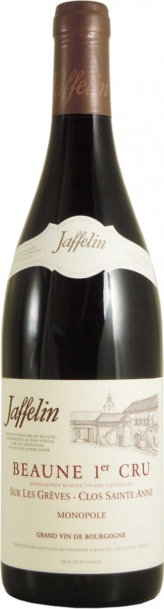 Вино Jaffelin, Beaune 1-er Cru "Sur les Greves-Clos Sainte Anne" Monopole AOC