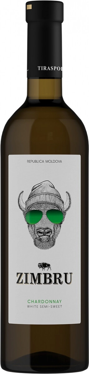 Вино "Zimbru" Chardonnay Semi-Sweet