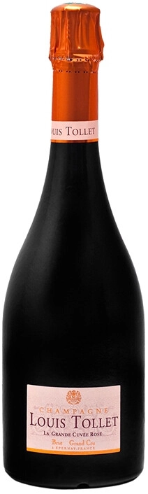 Шампанское "Louis Tollet" La Grande Cuvee Brut Rose, Champagne AOC
