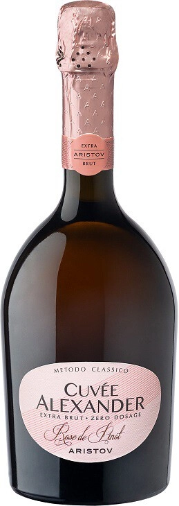 Игристое вино "Aristov. Cuvee Alexander" Rose de Pinot Extra Brut