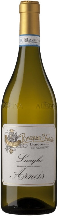 Вино Barale Fratelli, Arneis, Langhe DOC