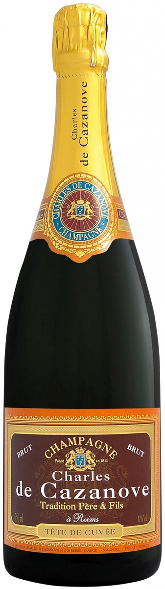 Шампанское Charles de Cazanove, Tradition Brut, Champagne AOC