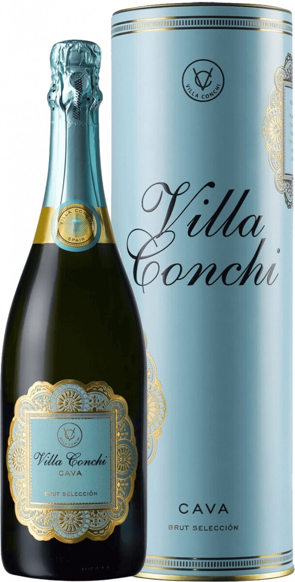 Игристое вино Villa Conchi, Cava Brut Seleccion, in tube