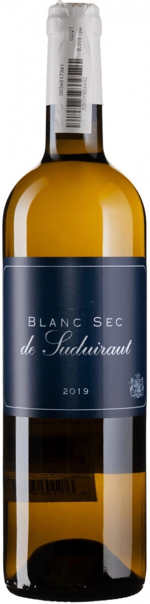 Вино "Le Blanc Sec de Suduiraut", Bordeaux AOC