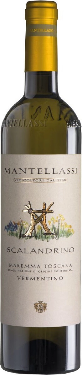 Вино Mantellassi, "Scalandrino" Vermentino, Maremma Toscana DOC