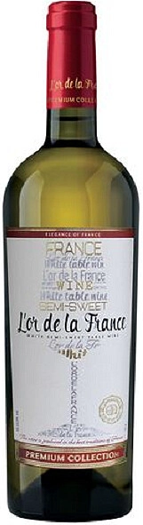Вино "L'Or de la France" White Semi-Sweet