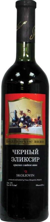 Вино Skoliovin, "Black Elixir" Red Sweet