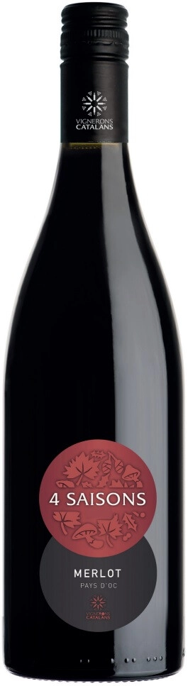 Вино Vignerons Catalans, "Quatre Saisons" Merlot, Pays d'Oc IGP