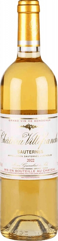 Вино Chateau Villefranche, Sauternes AOC