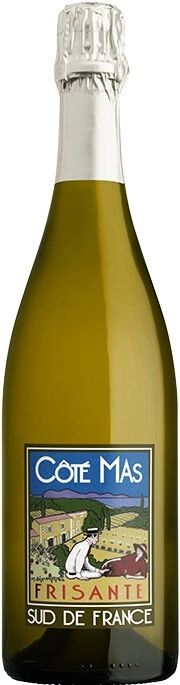 Игристое вино "Cote Mas" Frisante Blanc de Blancs Brut, Pays d'Oc IGP