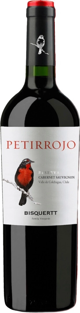 Вино Bisquertt, "Petirrojo" Reserva, Cabernet Sauvignon, Colchagua Valley DO