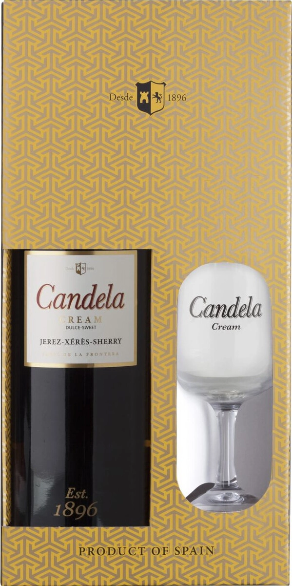 Херес "Candela" Cream, Jerez DO with glass