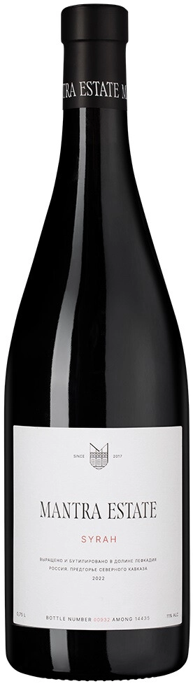 Вино "Mantra Estate" Syrah