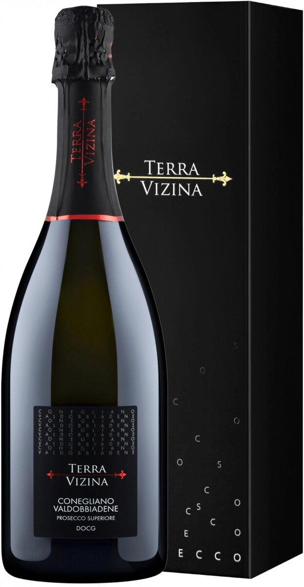 Игристое вино "Terra Vizina" Conegliano Valdobbiadene Prosecco Superiore DOC Extra Dry