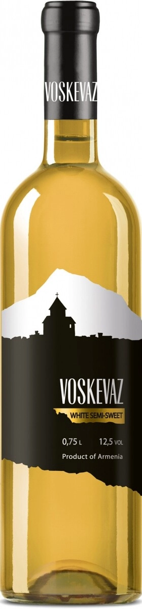Вино Voskevaz, Black & White Label, White Semi-Sweet