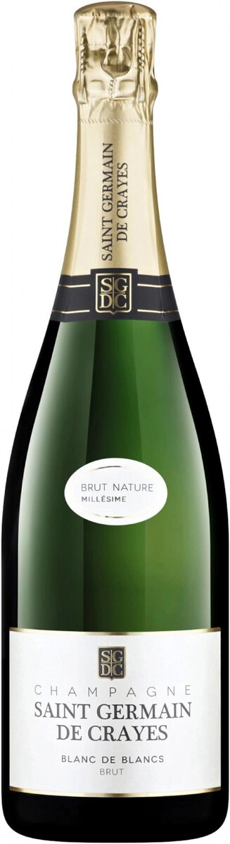 Шампанское "Saint Germain de Crayes" Millesime Blanc de Blancs Brut Nature, Champagne АОC