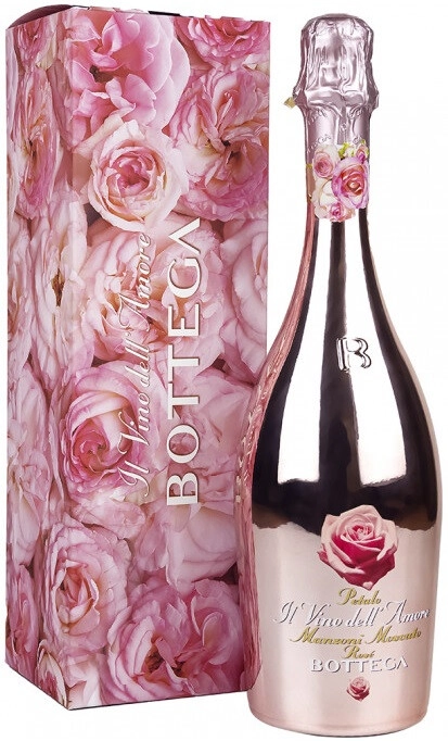 Игристое вино Bottega, "Petalo" Manzoni Moscato Rose