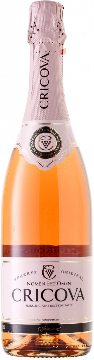 Игристое вино Cricova, "Spumant Original" Rose Semi-Sweet