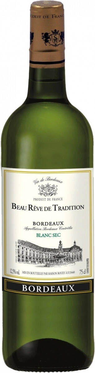Вино "Beau Reve de Tradition" Blanc Sec, Bordeaux АОC