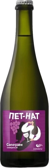 Игристое вино Denisov Winery, Pet-Nat Saperavi Extra Brut Rose